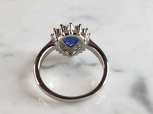 Load image into Gallery viewer, Womens Estate Sterling Silver Modernist Blue Opal Ring 3.5g E1710