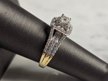 Load image into Gallery viewer, Womens Estate 14k Yellow Gold Lab Diamond Tasha R Ring 5.7g #E1713