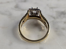 Load image into Gallery viewer, Womens Estate 14k Yellow Gold Lab Diamond Tasha R Ring 5.7g #E1713