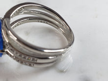 Load image into Gallery viewer, Womens Estate Sterling Silver Modernist Blue Opal Ring 4.3g E1727