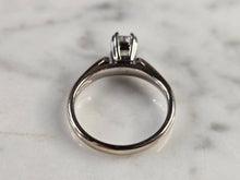 Load image into Gallery viewer, Womens Vintage Estate 14k White Gold Diamond Magic Glo Ring 2.7g E1737