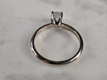 Load image into Gallery viewer, Womens Vintage Estate 14k White Gold Diamond Engagement Ring 2.2g #E1744