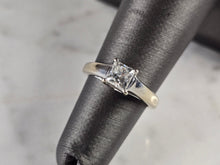 Load image into Gallery viewer, Womens Vintage Estate 14k White Gold Diamond Tolkowsky Ring 3.3g #E1749