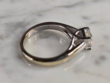 Load image into Gallery viewer, Womens Vintage Estate 14k White Gold Diamond Tolkowsky Ring 3.3g #E1749