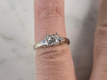 Load image into Gallery viewer, Womens Vintage Estate 14k White Gold Diamond Tolkowsky Ring 3.3g #E1749