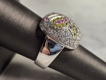 Load image into Gallery viewer, Womens Sterling Silver CZ Butterfly Ring 10.6g E1772
