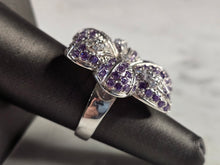 Load image into Gallery viewer, Womens Estate Sterling Silver Multi Stone Flower Ring 15.8g E1774