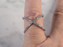 Load image into Gallery viewer, Womens Vintage Estate Sterling Silver Modernist Ring 2.1g E1776