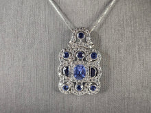 Load image into Gallery viewer, Womens Estate Sterling Silver Modernist Pendant &amp; Necklace 11.5g E1777