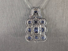 Load image into Gallery viewer, Womens Estate Sterling Silver Modernist Pendant &amp; Necklace 11.5g E1777