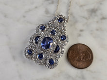 Load image into Gallery viewer, Womens Estate Sterling Silver Modernist Pendant &amp; Necklace 11.5g E1777