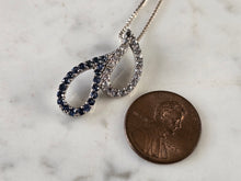 Load image into Gallery viewer, Womens Estate Sterling Silver Modernist Pendant &amp; Necklace 5.9g E1787