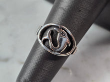 Load image into Gallery viewer, Womens Vintage Estate Sterling Silver Dolphin Ring 2.6g E1801