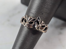 Load image into Gallery viewer, Womens Vintage Estate Sterling Silver Kitten Cat Ring 2.8g E1804