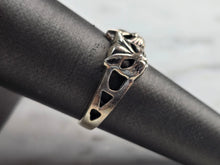 Load image into Gallery viewer, Womens Vintage Estate Sterling Silver Kitten Cat Ring 2.8g E1804
