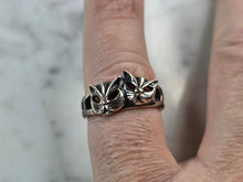 Load image into Gallery viewer, Womens Vintage Estate Sterling Silver Kitten Cat Ring 2.8g E1804