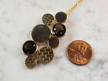 Load image into Gallery viewer, Womens Sterling Silver Modernist Gold Tone Pendant Necklace 12.6g E1830