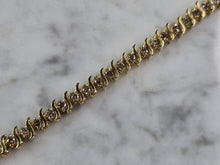 Load image into Gallery viewer, Womens Vintage Estate 14K Gold Diamond Tennis Bracelet 9.6g E1834