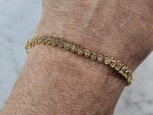 Load image into Gallery viewer, Womens Vintage Estate 14K Gold Diamond Tennis Bracelet 9.6g E1834