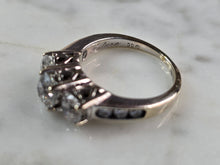 Load image into Gallery viewer, Womens Vintage Estate 14K White Gold 1.5cts Diamond Heart Ring, 4.7g E1836