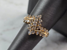 Load image into Gallery viewer, Womens Vintage Estate 14k Yellow Gold Diamond Ring 5.8g E1847