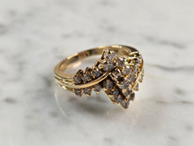 Load image into Gallery viewer, Womens Vintage Estate 14k Yellow Gold Diamond Ring 5.8g E1847