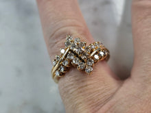 Load image into Gallery viewer, Womens Vintage Estate 14k Yellow Gold Diamond Ring 5.8g E1847