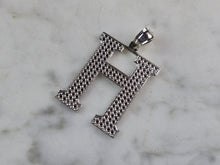 Load image into Gallery viewer, Womens Sterling Silver Initial Letter " H " Pendant 1.6g E1848