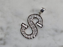 Load image into Gallery viewer, Womens Sterling Silver Initial Letter " S " Pendant 1.4g E1851