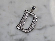 Load image into Gallery viewer, Womens Sterling Silver Initial Letter " D " Pendant 1.4g E1853