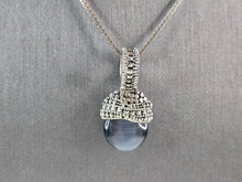 Load image into Gallery viewer, Womens Estate Sterling Silver Modernist Pendant &amp; Necklace 12.7g E1862