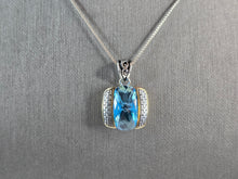 Load image into Gallery viewer, Womens Vintage Estate Sterling Silver Modernist Pendant Necklace 9.7g E1879