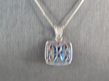 Load image into Gallery viewer, Womens Vintage Estate Sterling Silver Modernist Pendant Necklace 9.7g E1879