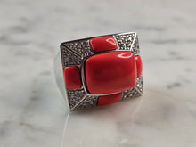 Load image into Gallery viewer, Womens Vintage Estate Sterling Silver Modernist Ring 12.0g E1882