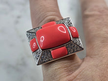 Load image into Gallery viewer, Womens Vintage Estate Sterling Silver Modernist Ring 12.0g E1882