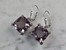 Load image into Gallery viewer, Womens Vintage Estate Sterling Silver CZ Earrings 14.5g E1889