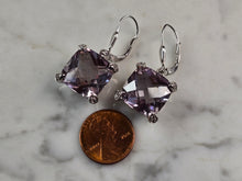 Load image into Gallery viewer, Womens Vintage Estate Sterling Silver CZ Earrings 14.5g E1889