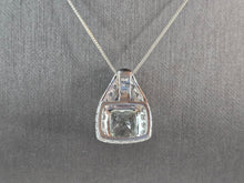 Load image into Gallery viewer, Womens Vintage Estate Sterling Silver Modernist Pendant w/ Necklace 10.1g E1894