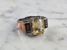 Load image into Gallery viewer, Womens Vintage Estate Sterling Silver Multi Stone Modernist Ring 9.2g E1897