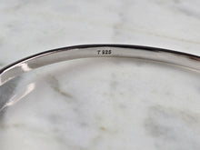 Load image into Gallery viewer, Womens Sterling Silver Blue Opal Dragonfly Bangle Bracelet 12.0g E1900