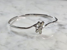 Load image into Gallery viewer, Womens Sterling Silver Opal Dragonfly Bangle Bracelet 12.3g E1901