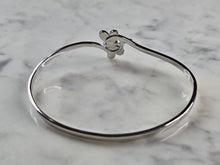 Load image into Gallery viewer, Womens Sterling Silver Opal Dragonfly Bangle Bracelet 12.3g E1901