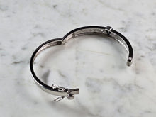 Load image into Gallery viewer, Womens Sterling Silver Modernist Opal Bangle Bracelet 20.0g E1902
