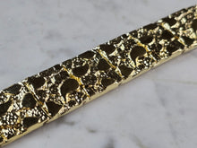 Load image into Gallery viewer, Mens Sterling Silver Gold Tone Nugget Bracelet 40.3g E1907