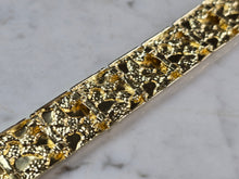 Load image into Gallery viewer, Mens Sterling Silver Gold Tone Nugget Bracelet 40.3g E1907