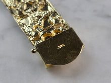 Load image into Gallery viewer, Mens Sterling Silver Gold Tone Nugget Bracelet 40.3g E1907