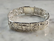 Load image into Gallery viewer, Mens Sterling Silver Nugget Bracelet 28.7g E1908