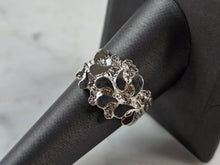 Load image into Gallery viewer, Mens Vintage Estate Sterling Silver Nugget Style Ring 5.3g E1909