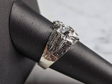 Load image into Gallery viewer, Mens Vintage Estate Sterling Silver Nugget Style Ring 5.3g E1909