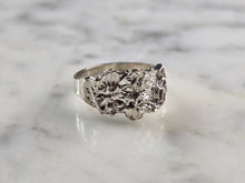 Load image into Gallery viewer, Womens Vintage Estate Sterling Silver Nugget Style Ring 2.0g E1911